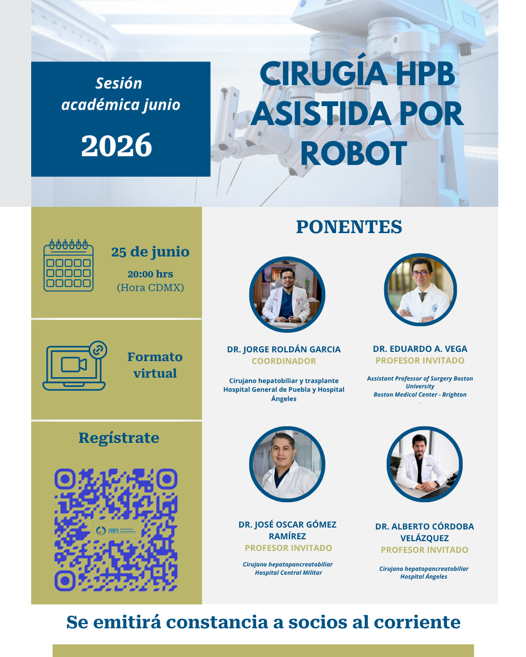 Cartel: Cirugía HPB asistida por robot